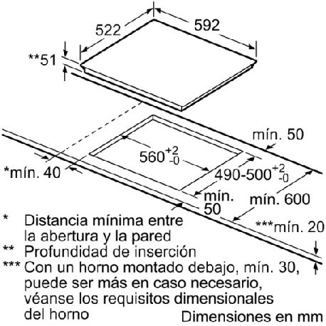 SIEMENS ENCIMERA VITRO EH651FDC1E